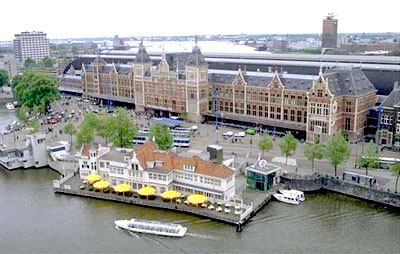 Centraal Station Amsterdam dall'alto link qui per dimensioni reali