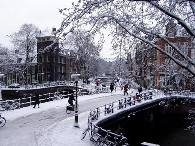 Canali in Inverno ad Amsterdam, link qui per dimensioni reali
