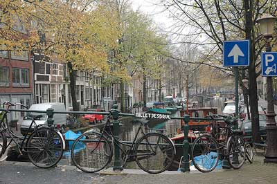 Bici sul Canale al Jordaan di Amsterdam, link qui per dimensioni reali